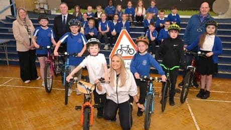 Cumbernauld school starts new cycling project thanks to council's Restorative Justice Team