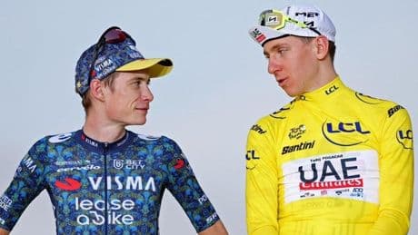 El reencuentro de Pogacar, Vingegaard y Evenepoel