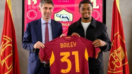 Bailey ufficiale alla Roma: cifre, formula e numero di maglia
