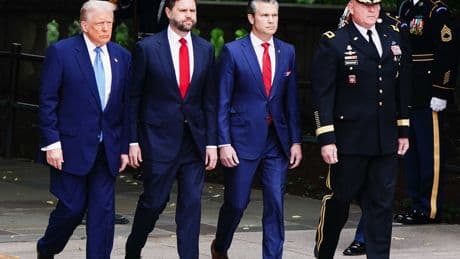 Trump Praises Military Service and Personal Achievements in Arlington Memorial Day Speech