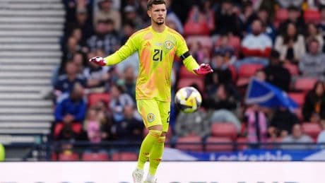 Scotland goalkeeper Cieran Slicker has debut to forget in home defeat to Iceland