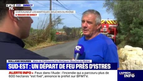 Incendie à Châteauneuf-les-Martigues (13): "Le feu est maitrisé", indique le maire de la commune