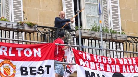Man Utd and Spurs fans branded 'animals' as furious Spanish locals  confront supporters