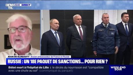 Guerre en Ukraine: "Les sanctions économiques ont de l'effet (...) sauf que ça n'a aucune efficacité politique", Jean de Gliniasty, ancien ambassadeur de France en Russie