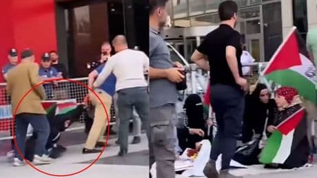 İsrail protestosuna polis müdahalesi: Görüntüler emniyeti hareke geçirdi