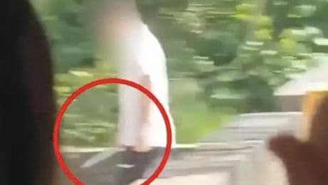Two injured at school after pupil ‘seen wandering around brandishing huge knife’