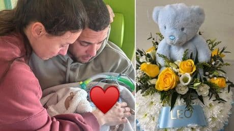 Gladiators star Steel pays heartbreaking tribute to ‘fierce’ baby son after funeral