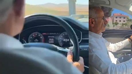 Bakan Uraloğlu hız yaptığı anları paylaştı, sosyal medyadan tepki yağdı
