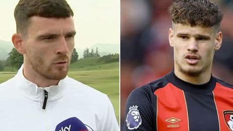 Andy Robertson admits uncertainty over Liverpool future with Milos Kerkez transfer close