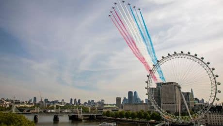 VE Day 2025 flypast route: Map of where the Red Arrows and other RAF planes will fly