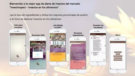 Crean una aplicación para detectar qué alimentos son elaborados con insectos