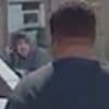 Moment Iceland delivery driver drives off with furious customer on his bonnet after explosive row over him urinating on his bins