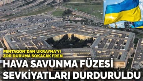 Pentagon'dan Ukrayna'yı zor duruma sokacak fren: Hava savunma füzesi sevkiyatları durduruldu