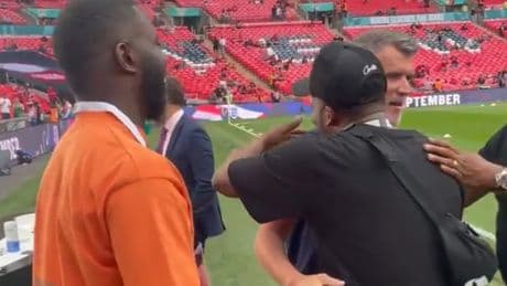 Roy Keane reacted exactly as you'd expect when fan tried to hug the ITV pundit