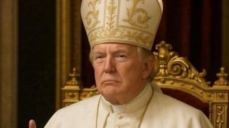 Trump publica una foto vestido de papa tras bromear con convertirse en el sucesor de Francisco