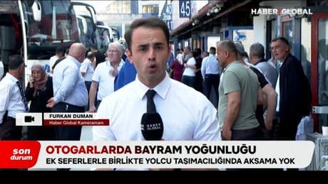 Otogarlarda bayram yoğunluğu