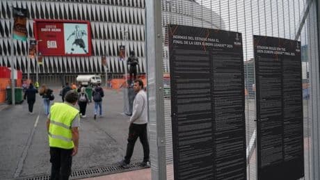 San Mamés ultima su puesta a punto para la gran final de la Europa League