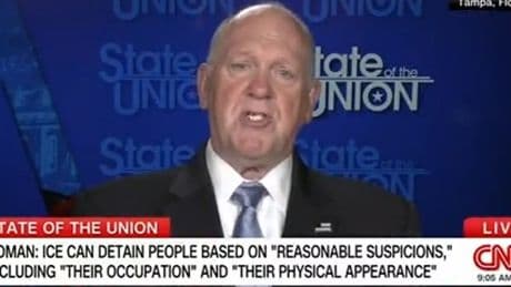 ‘Get out of here, you loser’: Border czar Tom Homan lays into heckler and later admits US citizens are swept up in raids