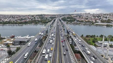 İstanbul'da trafik yoğunluğu