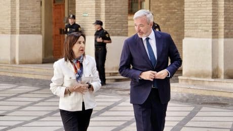 Robles y Azcón ponen en marcha el gran hub industrial y logístico de la Defensa en Aragón