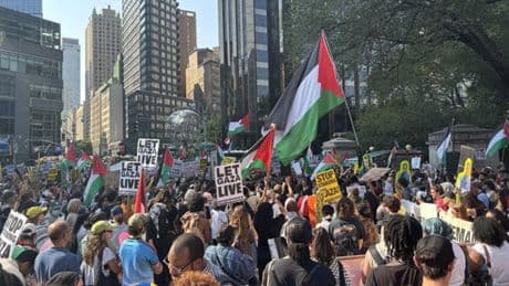 New York'ta İsrail protestosu: Binlerce kişi haykırdı