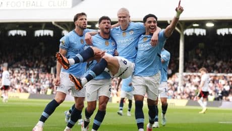 Manchester City clinch Champions League spot with victory at Fulham