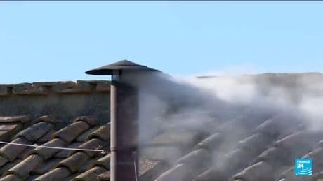 White smoke billows out at the Vatican, new pontiff elected