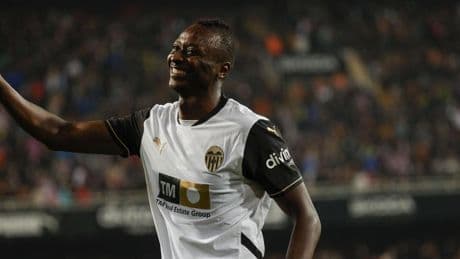 Sadiq, el último goleador del Valencia en El Sadar