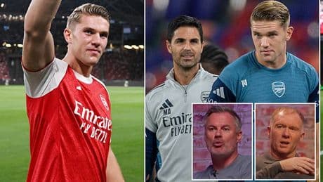 Paul Scholes questions whether Mikel Arteta REALLY wanted Viktor Gyokeres as his first-choice signing as Jamie Carragher identifies Man United target who Arsenal boss may have preferred over £64m new man