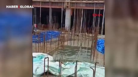 Bartınlı inşaat işçileri, Rusya'da deprem anını böyle görüntüledi
