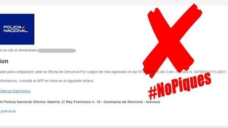 La Policía confirma una campaña de correos falsos enviados en su nombre y en el de la UDEF