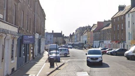 Police officer rushed to hospital after being 'knocked down' on Scots high street