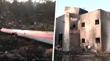 Complete ravage op plek neergestort vliegtuig