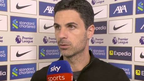 Mikel Arteta fumes at Arsenal players in awkward interview after Liverpool draw
