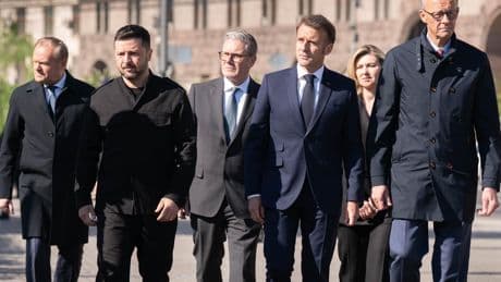 European leaders discuss Ukraine peace efforts with Donald Trump