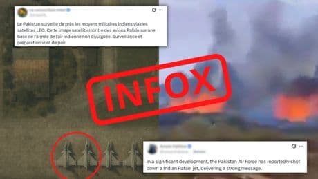 Inde-Pakistan: les Rafale indiens ciblés par les infox