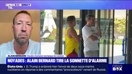 Noyades: "Il faut que tout le monde puisse apprendre à nager", déclare Alain Bernard (double champion olympique de natation)