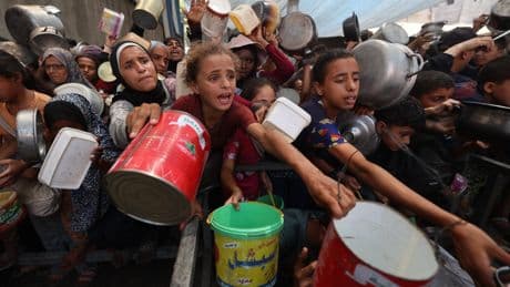 Women and children among 25 killed in new Israeli strikes as famine declared