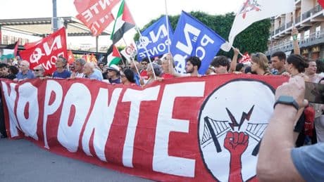 Thousands march against plan to build massive bridge linking Sicily to Italy's mainland