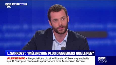 Louis Sarkozy: "Jean-Luc Mélenchon est une plus grande menace que Jordan Bardella"