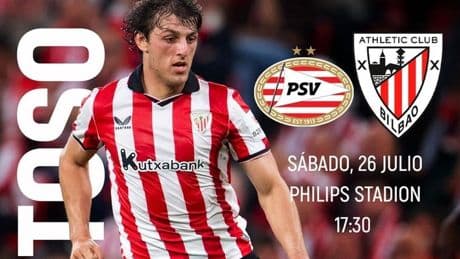 El Athletic se enfrentará al PSV, campeón neerlandés, en pretemporada