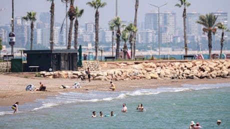 Doğu Akdeniz'de hissedilen hava sıcaklığı 40 dereceyi aştı
