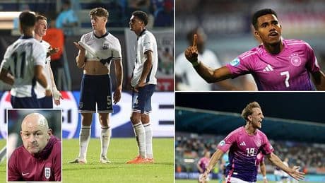 England U21s stumble into Euro quarter-finals, writes NATHAN SALT after 2-1 defeat by Germany sets up Spain clash