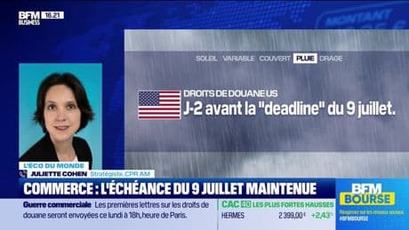 L'éco du monde : Commerce, l'échéance du 9 juillet maintenue - 07/04