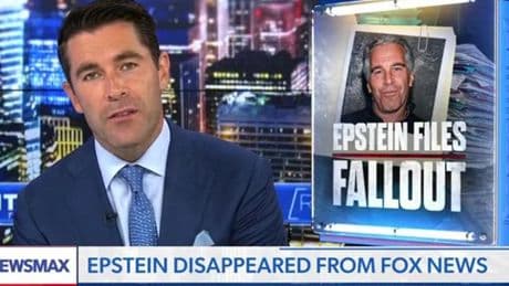 Newsmax mocks ‘terrified’ Fox News for avoiding the Epstein story: ‘Don’t want to p*ss off’ Trump