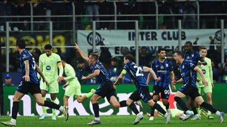 Inter edges Barcelona after extra time to reach Champions League final