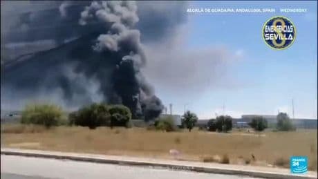 Spain chemical depot blaze sparks stay-at-home order for almost 80,000