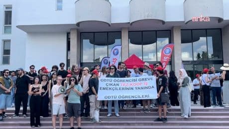 ODTÜ işçilerinin başlattığı greve öğrencilerden destek: “İşçilerin grevi, üniversitenin her bileşeni tarafından desteklenmelidir"
