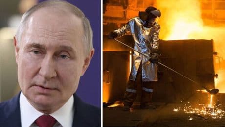 Russian economy collapse as profits plummet 42% at country's biggest steel firm