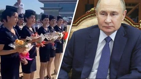 Zó wordt eerste Russische vakantievlucht in Noord-Korea ontvangen